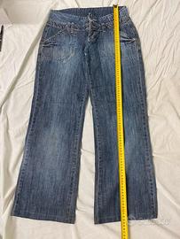 2 Jeans Motivi modelli larghi MAI indossati S / M
