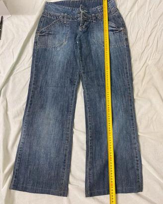 2 Jeans Motivi modelli larghi MAI indossati S / M