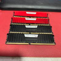 Ram vengeance 64GB 4 banchi da 16GB 3000Mhz