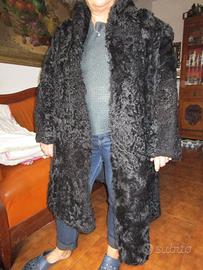 pelliccia vintage donna nera