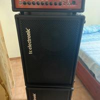 Tc electronic due casse piu amplificatore