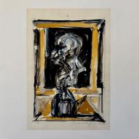 Bruno Pellegrini Idolo Acquerello e pastello carta