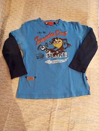 T-shirt a maniche lunghe in cotone Tasmanian Devil