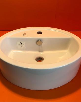 Lavabo da appoggio in ceramica bianca 55x45 cm