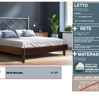 letto + rete + materasso