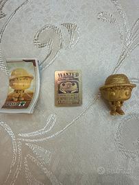 Luffy Gold VS513 raro Kinder Joy con Wanted