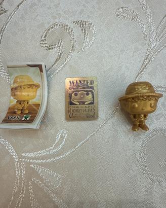 Luffy Gold VS513 raro Kinder Joy con Wanted