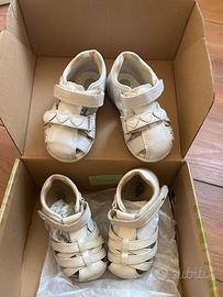 1 sandalino chicco pelle + 1 sandalino Bobux pelle