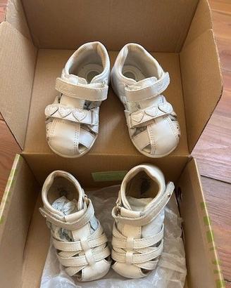 1 sandalino chicco pelle + 1 sandalino Bobux pelle