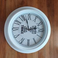 Orologio Bianco D'arredo con numeri romani