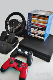 PlayStation 4 + 14 Giochi + 2 Controller + Volante