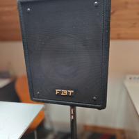 Impianto audio FBT casse+mixer e stativi