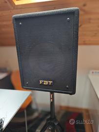 Impianto audio FBT casse+mixer e stativi