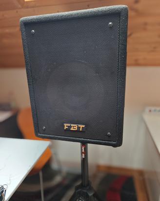 Impianto audio FBT casse+mixer e stativi