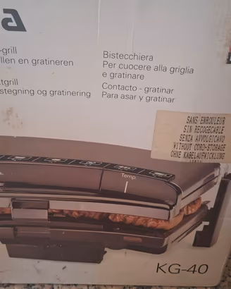 griglia elettrica per cuocere e gratinare