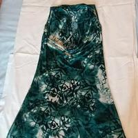 Vestito Zuiki donna estivo fantasia verde S