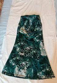 Vestito Zuiki donna estivo fantasia verde S