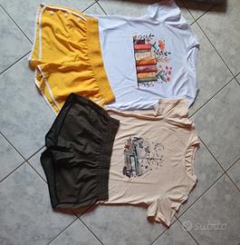 Lotto Outfit Estivo 6 Maglie + 2 Pantaloni costume