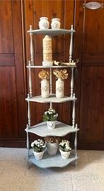 Etagere angolare Shabby Chic