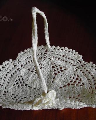 Porta grissini in pizzo del tardo Ottocento