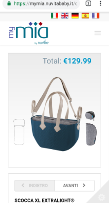Borsa portacambio bambino