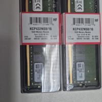 kit da 2 moduli ram da 16gb ddr4 3200 mhz