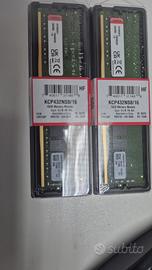 kit da 2 moduli ram da 16gb ddr4 3200 mhz
