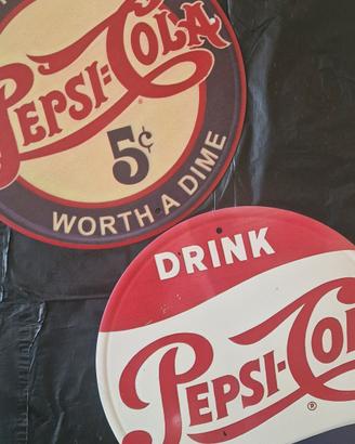 Targhe in metallo tipo vintage Pepsi Cola vintage 
