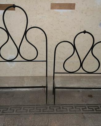 Letti singoli in ferro battuto