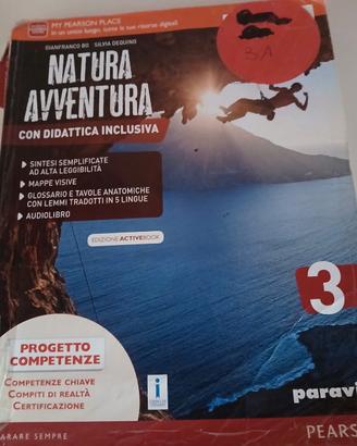 "Natura avventura " libro di scienze per la 3 medi