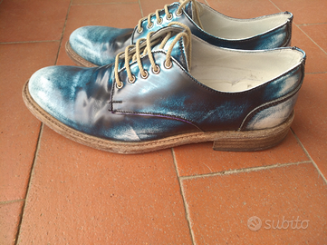 Scarpe David Naman blu uomo