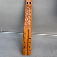 Flauto doppio dvojnice intagliato a mano