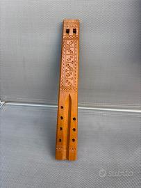 Flauto doppio dvojnice intagliato a mano