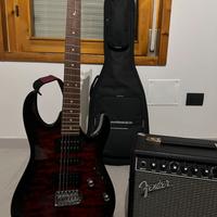 Ibanez Red Burst più accessori come nuovi