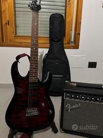 Ibanez Red Burst più accessori come nuovi