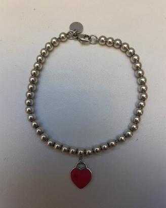 BRACCIALETTO TIFFANY CUORE ROSA