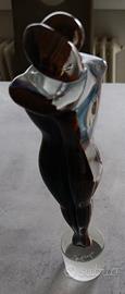 Scultura "Gli Amanti" in vetro di Murano