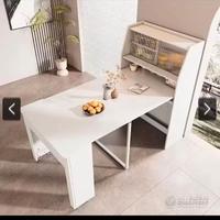 Tavolo allungabile salvaspazio