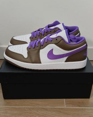  Air Jordan 1 Low - PALOMINO/WILD BERRY-WHITE - 43