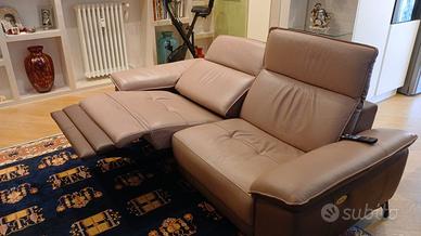 Divano in vera  pelle motorizzato