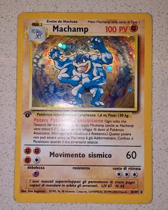 Machamp originale Holo prima edizione BS 8/102 ITA