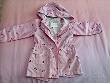 Impermeabile bimba 3-4 anni