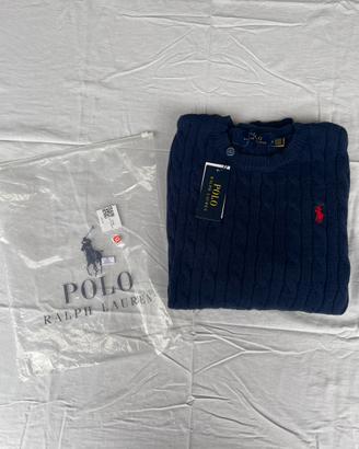 Maglione Polo Ralph Lauren originale blu navy