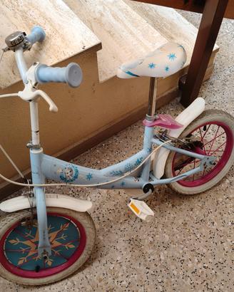 bicicletta bimba di Frozen 