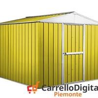 Box deposito porta attrezzi lamiera 276x260 giallo