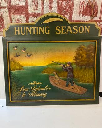 Quadro Country Corner “Hunting Season” Vintage
