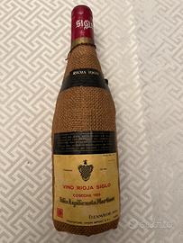 Bottiglia vino La Rioja vintage 1969