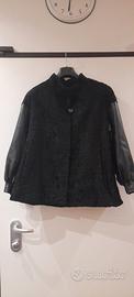 giaccone vintage astrakan / pelle