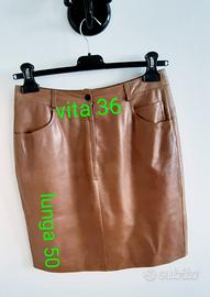 Gonna in vera pelle