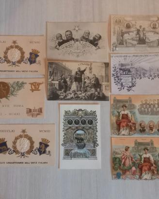 10 Cartoline 50° Unità d'Italia 1911 Nuove/Intonse